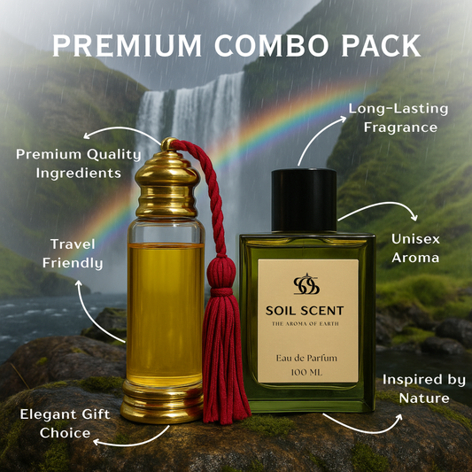 Soil Scent Perfume + Mitti Attar Combo – Luxury Duo at Just ₹999