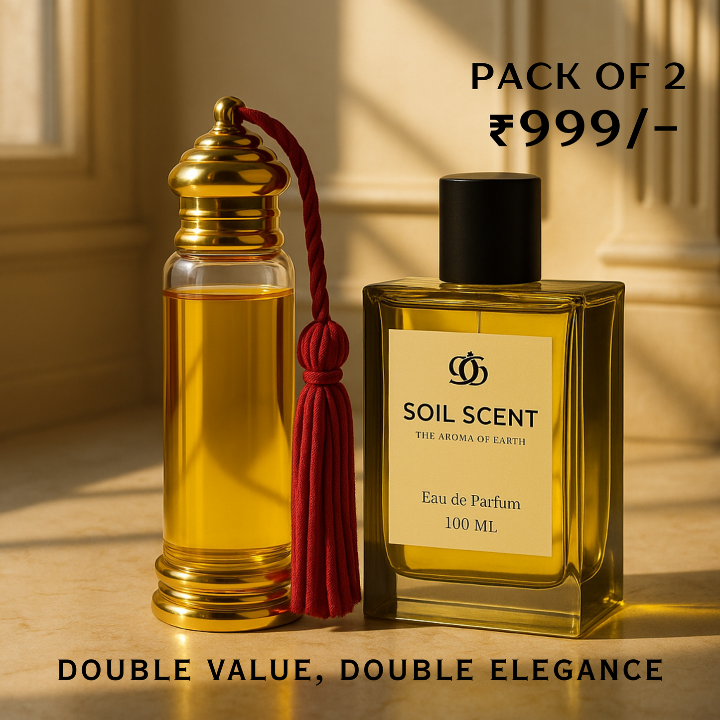 Soil Scent Perfume + Mitti Attar Combo – Luxury Duo at Just ₹999