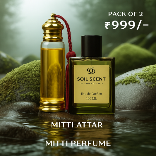 Soil Scent Perfume + Mitti Attar Combo – Luxury Duo at Just ₹999